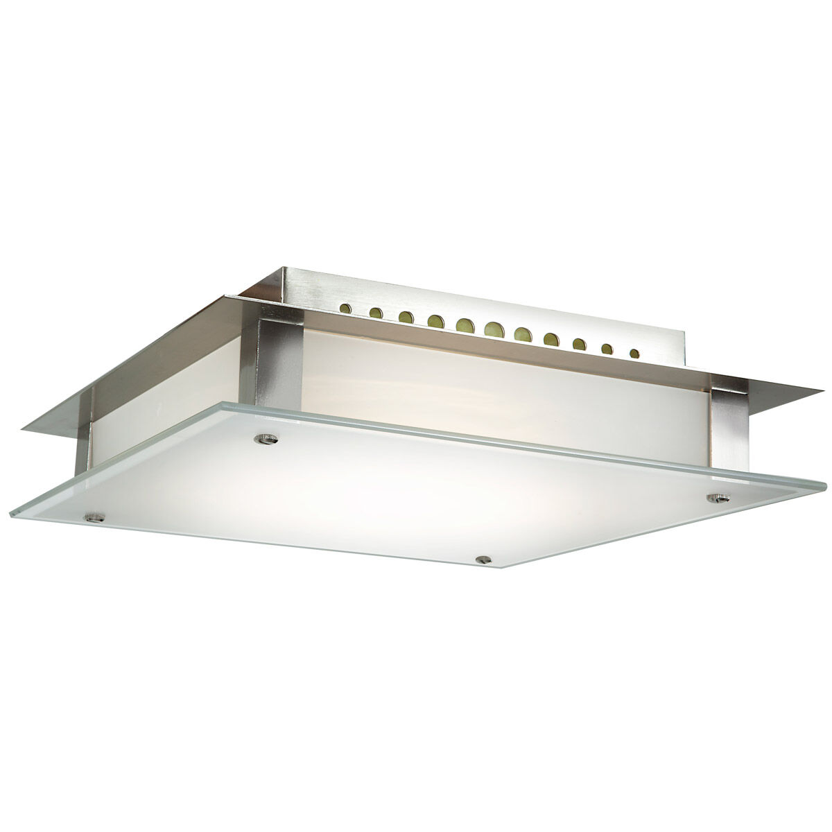 Stainless steel flush mount ceiling light outlet