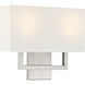 Mid Town LED 15 inch Brushed Steel Wall Sconce Wall Light