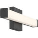 Maxx 18 inch Matte Black Vanity/Bath Bar Wall Light