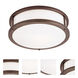 Conga LED 16 inch Bronze Flush Mount Ceiling Light