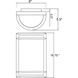 Nevis LED 16.75 inch Bronze Outdoor Wall Sconce