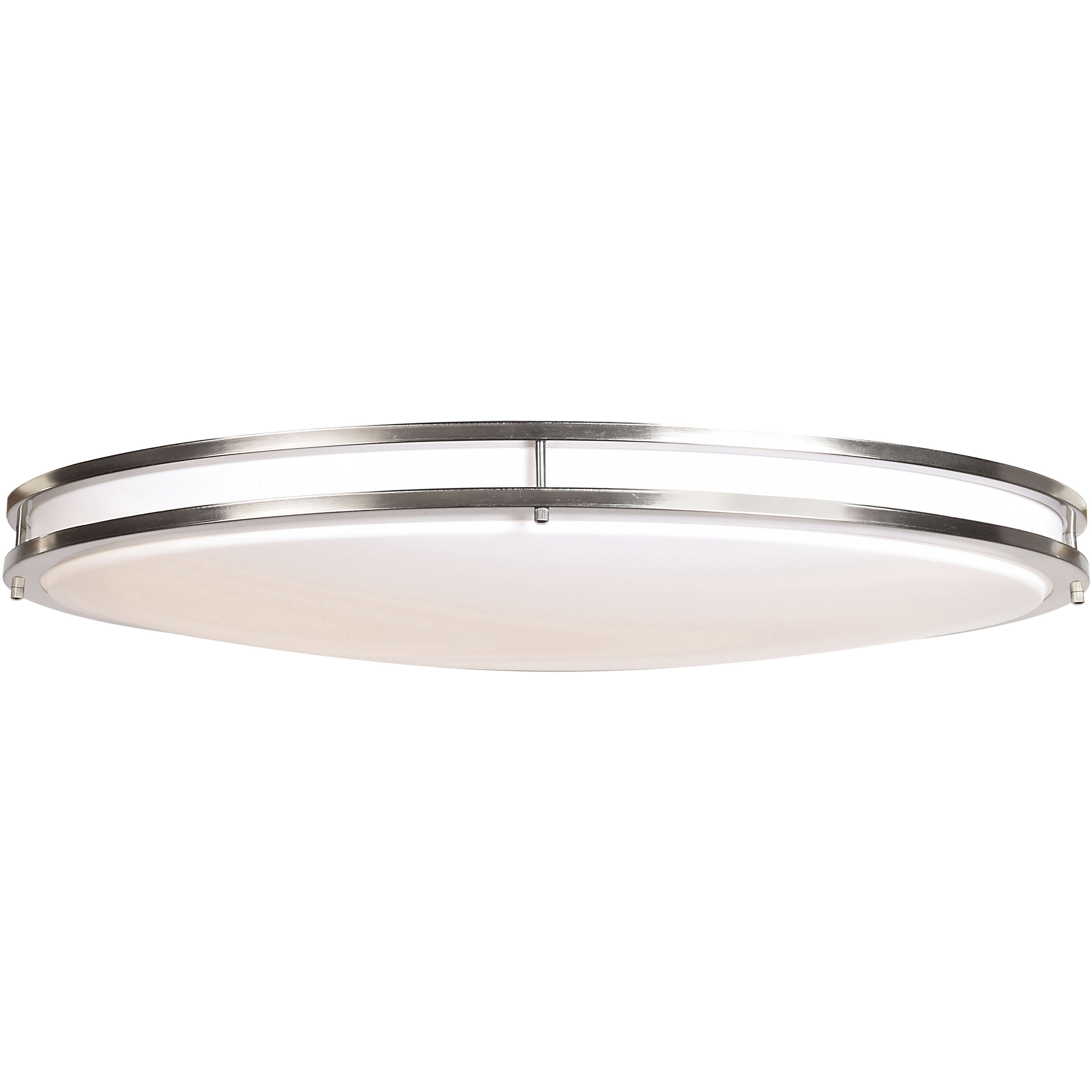 Solero Oval LED 18.25 inch Brushed Steel Flush Mount Ceiling Light