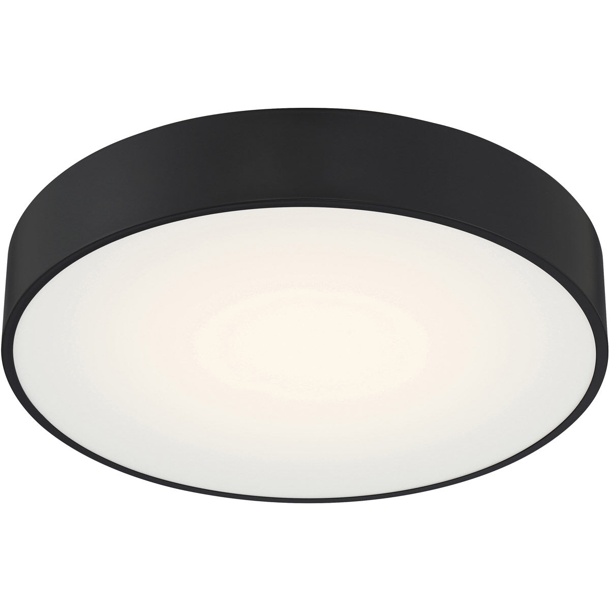 Como LED 17.75 inch Black Flush Mount Ceiling Light