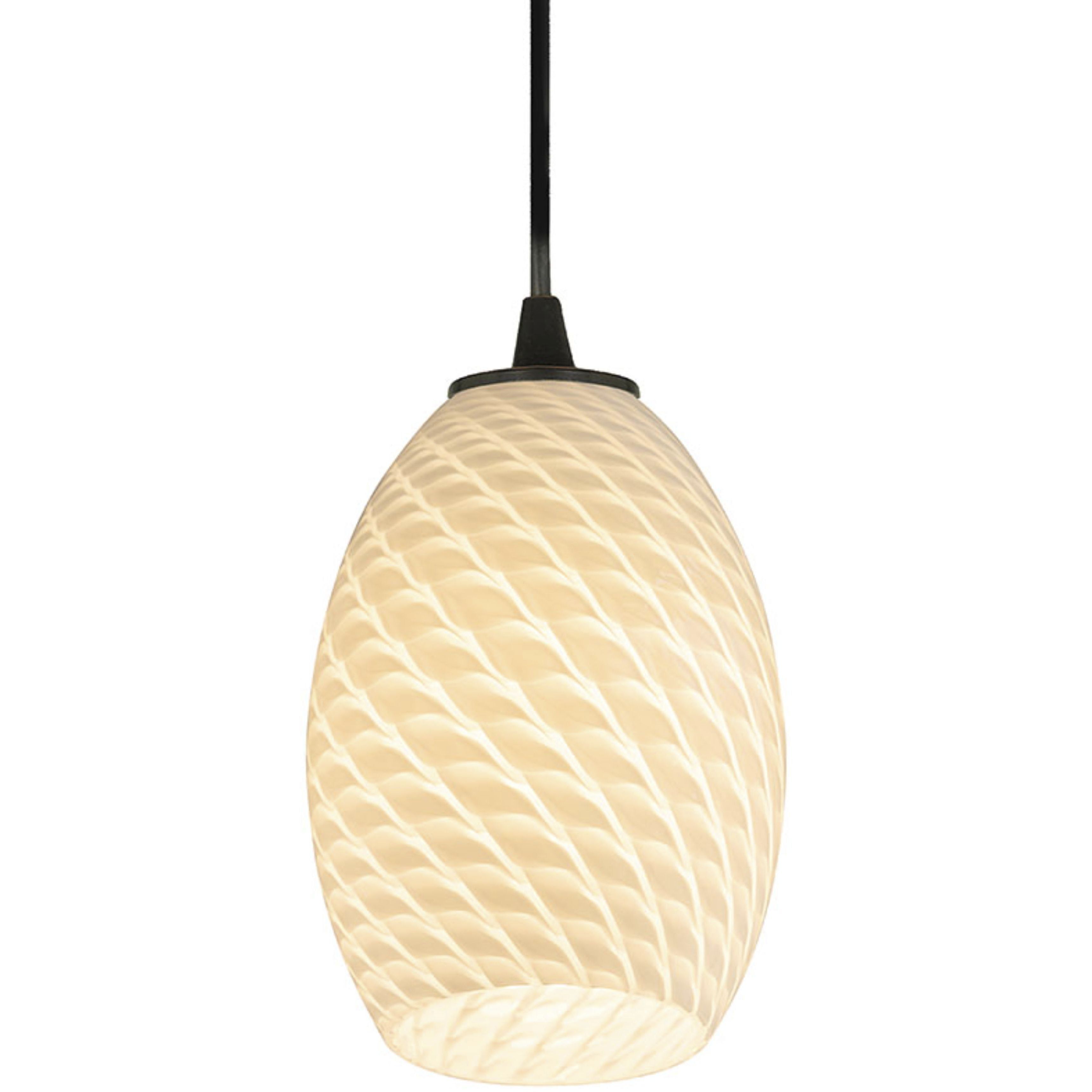 Brandy FireBird 1 Light 6 inch Oil Rubbed Bronze Pendant Ceiling Light in White Firebird, Cord