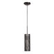 Multis LED 5 inch Black Chrome Pendant Ceiling Light