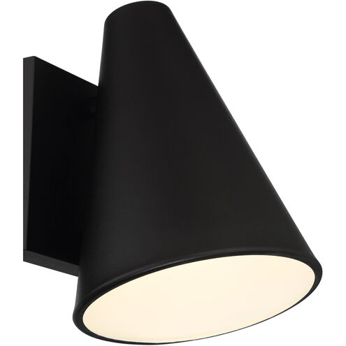 Solano LED 8 inch Black Outdoor Wall Sconce