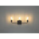 Virgin 3 Light 20 inch Matte Black Vanity/Bath Bar Wall Light