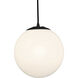 Pearl 10 inch Matte Black Pendant Ceiling Light