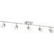 Lincoln 5 Light 120 Brushed Steel Track Ceiling Light