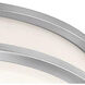 Solero III LED 24 inch Brushed Steel Flush Mount Ceiling Light