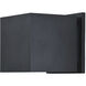 Square LED 4.75 inch Black Outdoor Wall Sconce