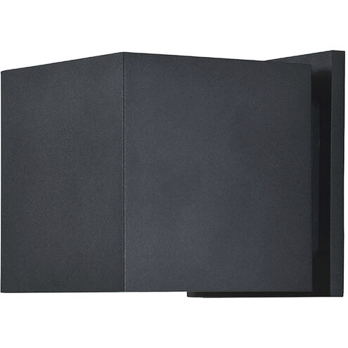 Square LED 4.75 inch Black Outdoor Wall Sconce