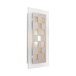Aquarius LED 8 inch Brushed Steel ADA Wall Sconce Wall Light
