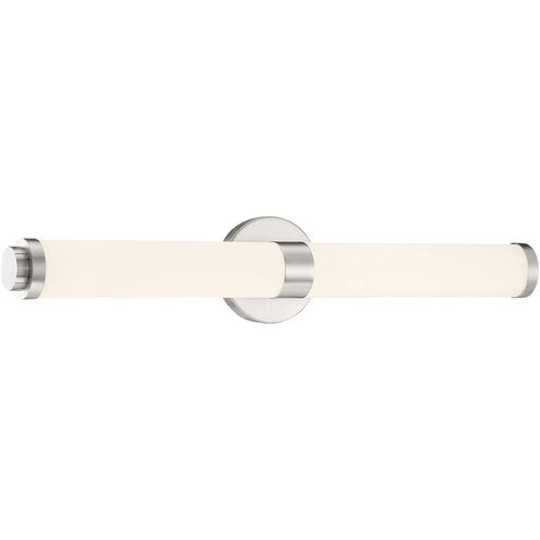 Aqua LED 25 inch Brushed Steel Vanity Light Wall Light