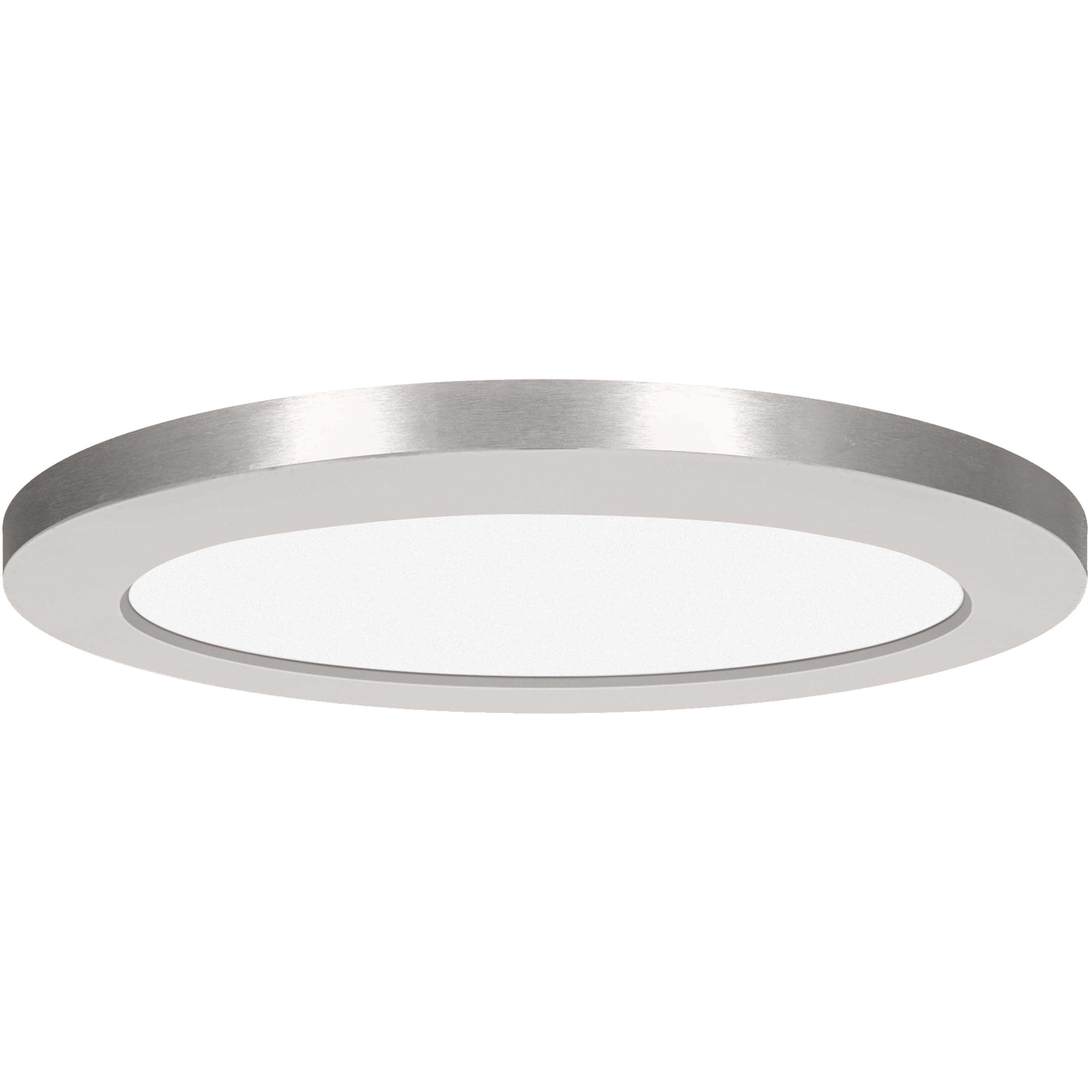 ModPLUS LED 7 inch Brushed Steel Flush Mount Ceiling Light