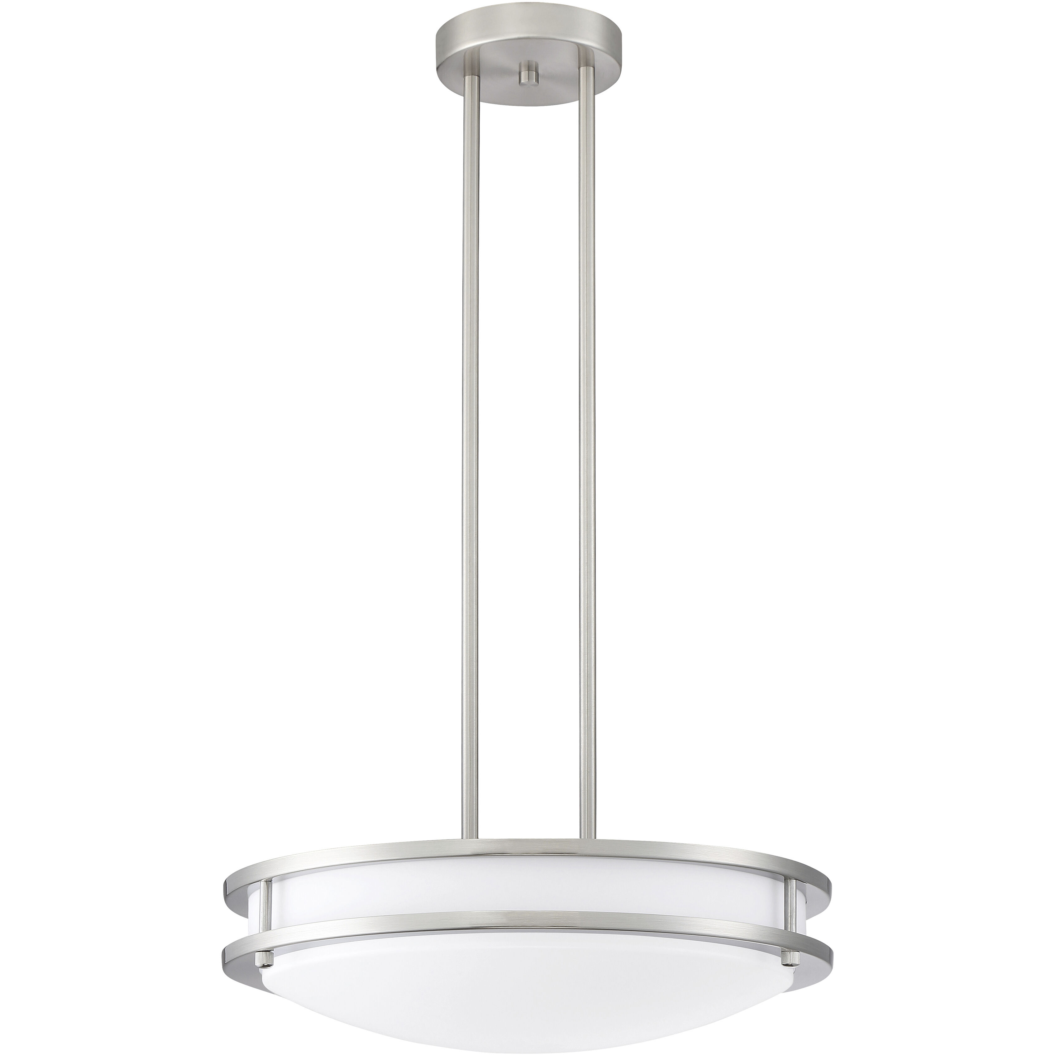 Solero LED 16 inch Brushed Steel Pendant Ceiling Light