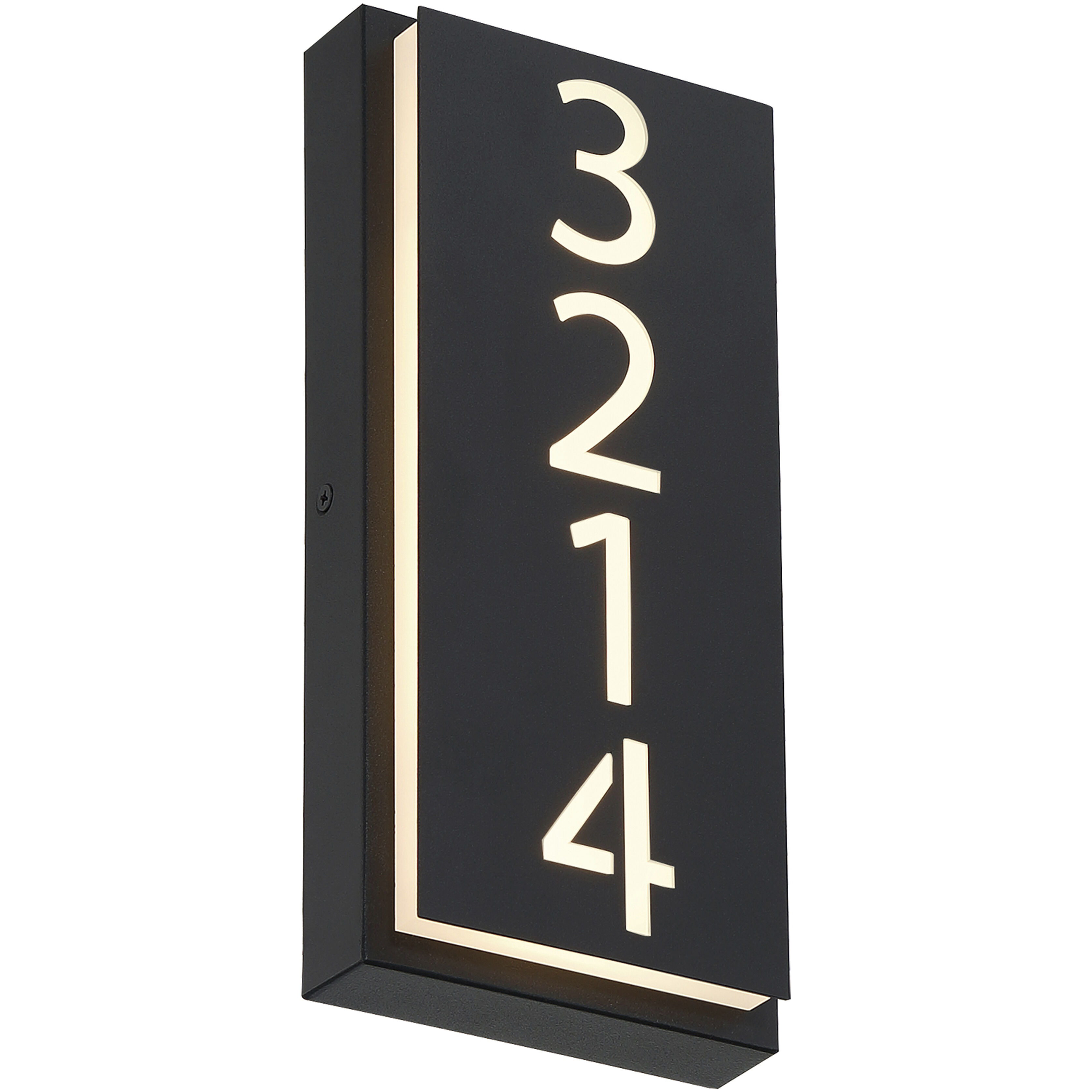 Numero LED 4.75 inch Black ADA Wall Sconce Wall Light