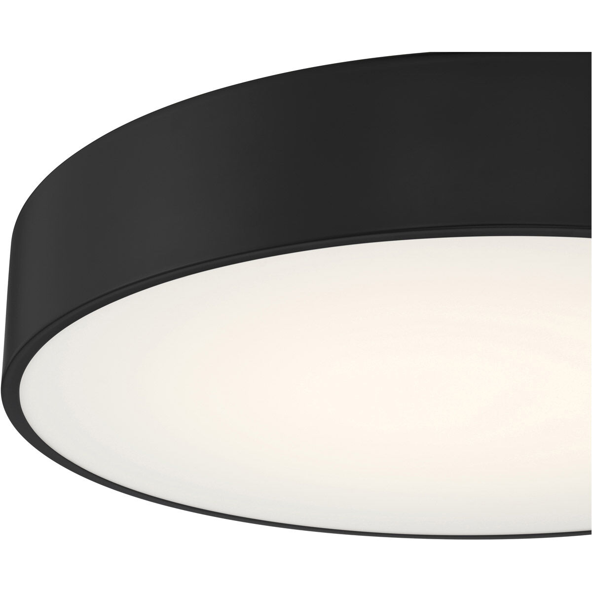 Como LED 17.75 inch Black Flush Mount Ceiling Light