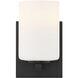 Sienna 5 inch Matte Black Bath Vanity Light Wall Light