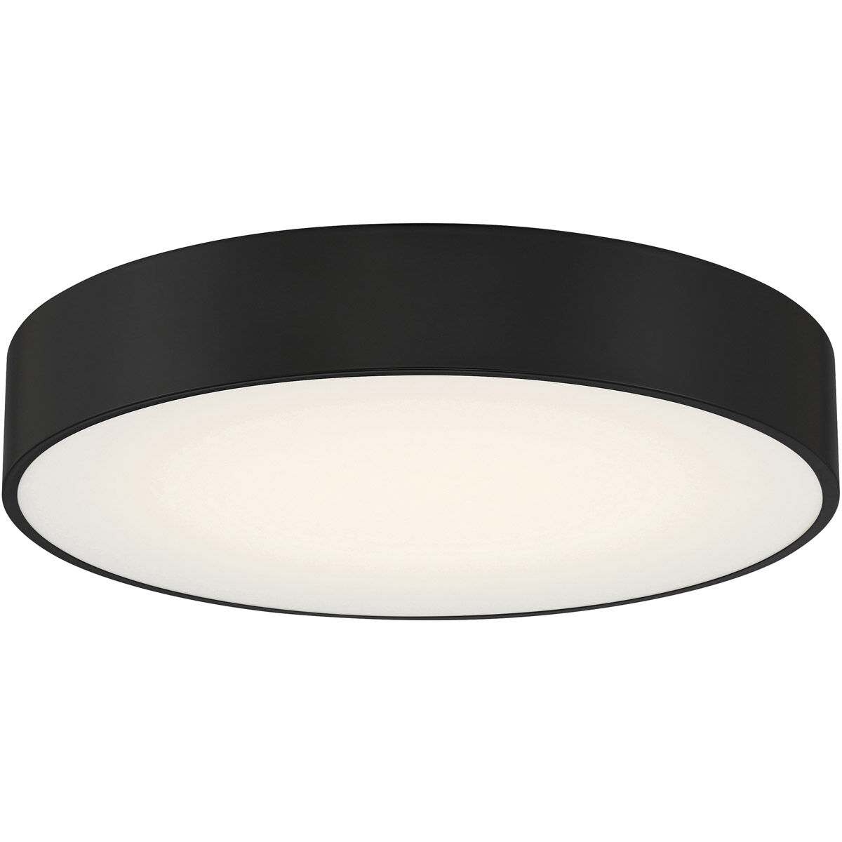 Como LED 17.75 inch Black Flush Mount Ceiling Light