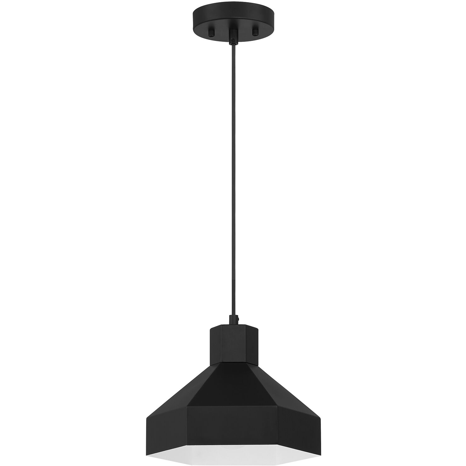 Poly LED 11 inch Matte Black Pendant Ceiling Light