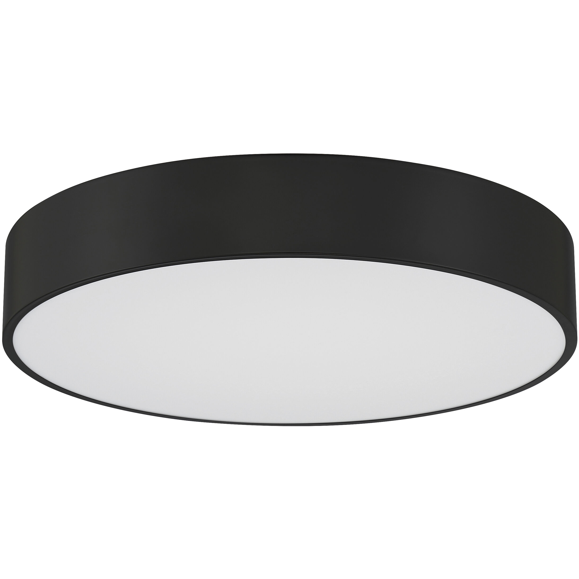 Como LED 17.75 inch Black and White Flush Mount Ceiling Light
