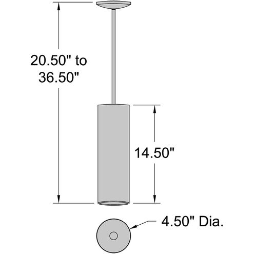 Pilson 4.75 inch Matte White Pendant Ceiling Light