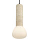 Stone 5 inch Travertine Pendant Ceiling Light