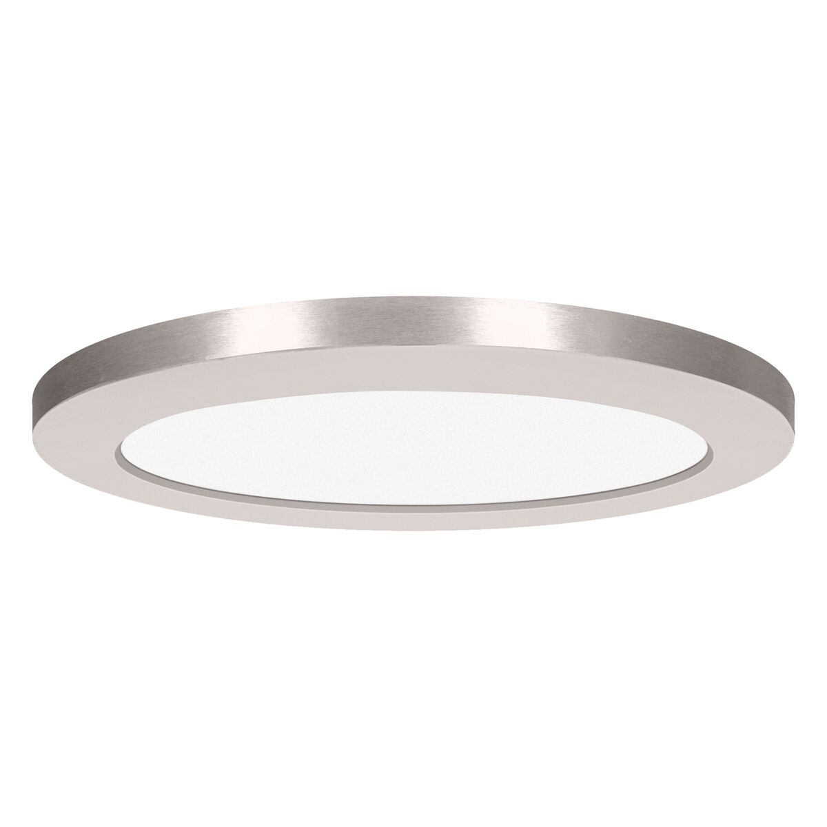 ModPLUS LED 9 inch Brushed Steel Flush Mount Ceiling Light, Round