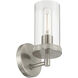 Lily 1 Light 4.75 inch Brushed Steel Wall Sconce Wall Light