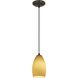Champagne 1 Light 5 inch Oil Rubbed Bronze Pendant Ceiling Light in Maya