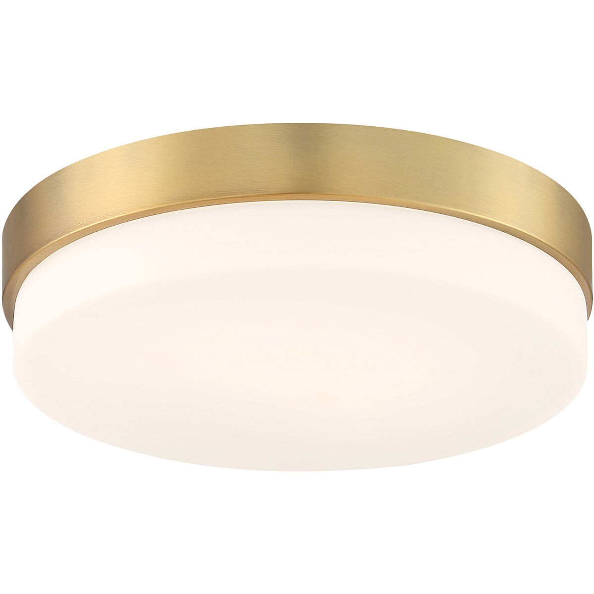 Roma LED 14 inch Antique Brushed Brass Flush Mount Ceiling Light