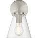 Katie 1 Light 6.25 inch Brushed Steel Wall Sconce Wall Light