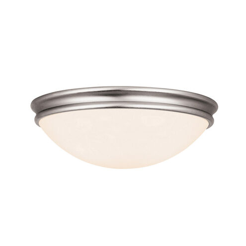 Atom LED 11 inch Brushed Steel Flush Mount Ceiling Light