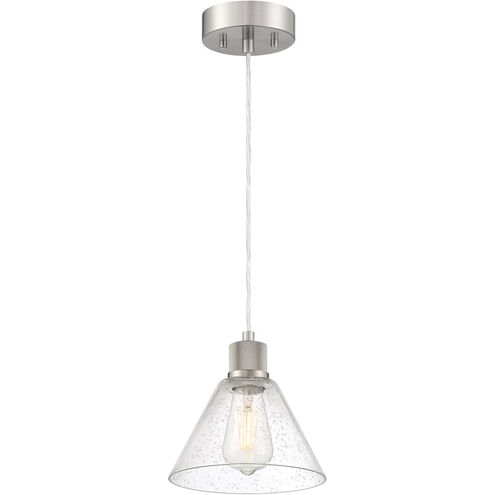 Port Nine LED 8 inch Brushed Steel Pendant Ceiling Light