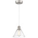 Port Nine LED 8 inch Brushed Steel Pendant Ceiling Light