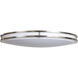 Solero Oval LED 18.25 inch Bronze Flush Mount Ceiling Light