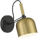 Ponti 1 Light 5 inch Antique Brushed Brass Reading Light Wall Light