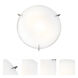 Zenon LED 16 inch Brushed Steel Flush Mount Ceiling Light
