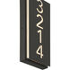 Numero Braille 4.75 inch Black ADA Wall Sconce Wall Light