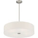 Mid Town LED 24 inch Brushed Steel Pendant / Semi-Flush Ceiling Light