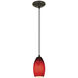 Merlot LED 4 inch Oil Rubbed Bronze Pendant Ceiling Light