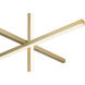 Vega 30 inch Brushed Gold Pendant Ceiling Light