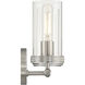 Lily 3 Light 20 inch Brushed Steel Vanity/Bath Bar Wall Light
