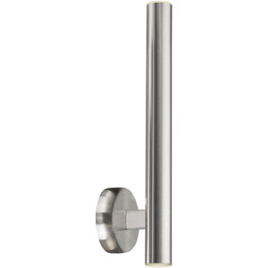 Pipeline 2 Light 1.25 inch Brushed Steel ADA Wall Sconce Wall Light