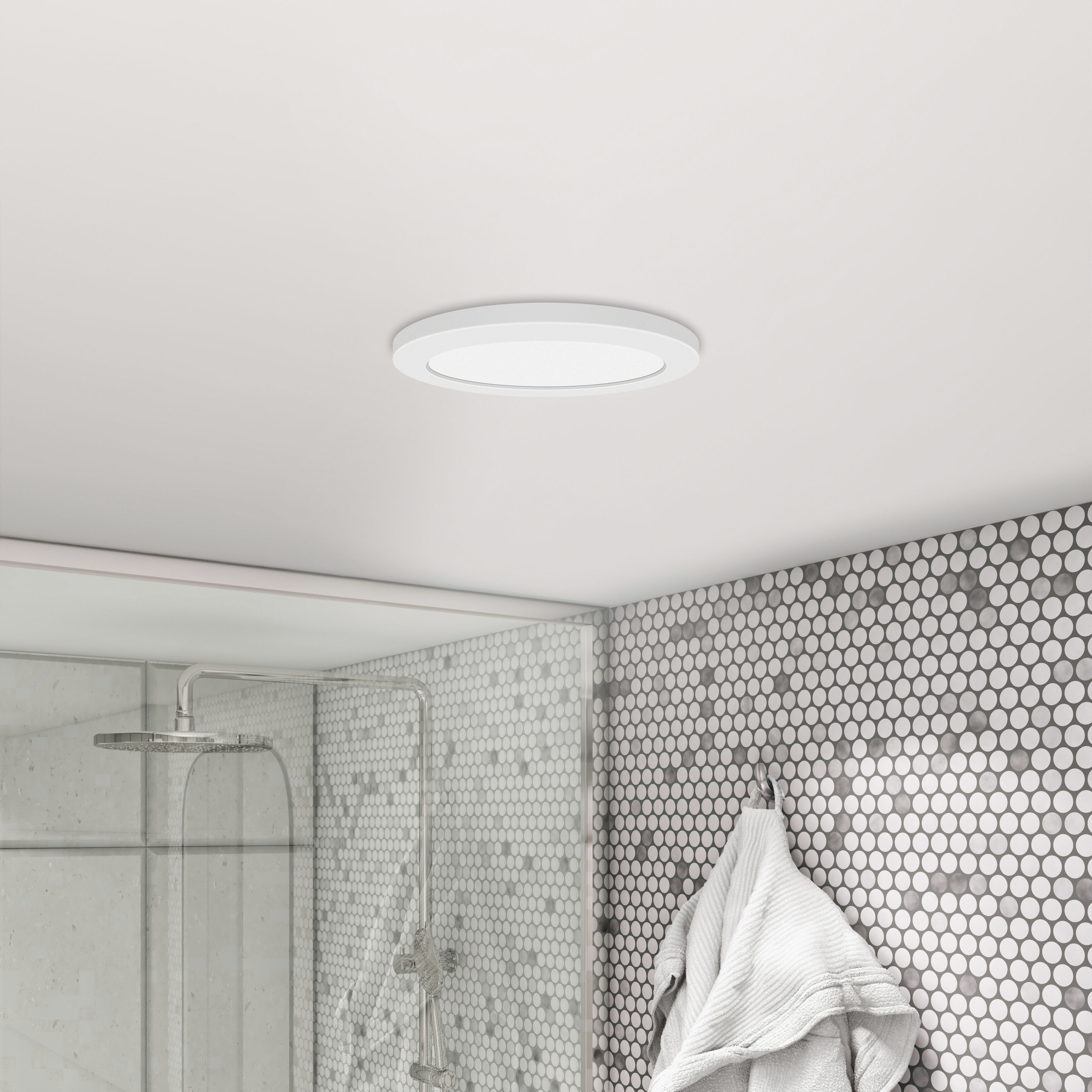 Disc LED 7.5 inch White Flush Mount Ceiling Light