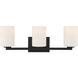 Sienna 21 inch Matte Black Bath Vanity Light Wall Light