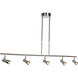 Sleek 43 inch Chrome Pendant Ceiling Light