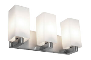 Archi 3 Light 18 inch Brushed Steel Vanity Light Wall Light in  18.3 inch