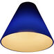 Inari Silk Glass 7 inch Pendant Glass Shade in Cobalt